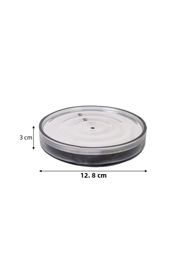 Lima XL Solid Soap Dish-Transparent Black - 3