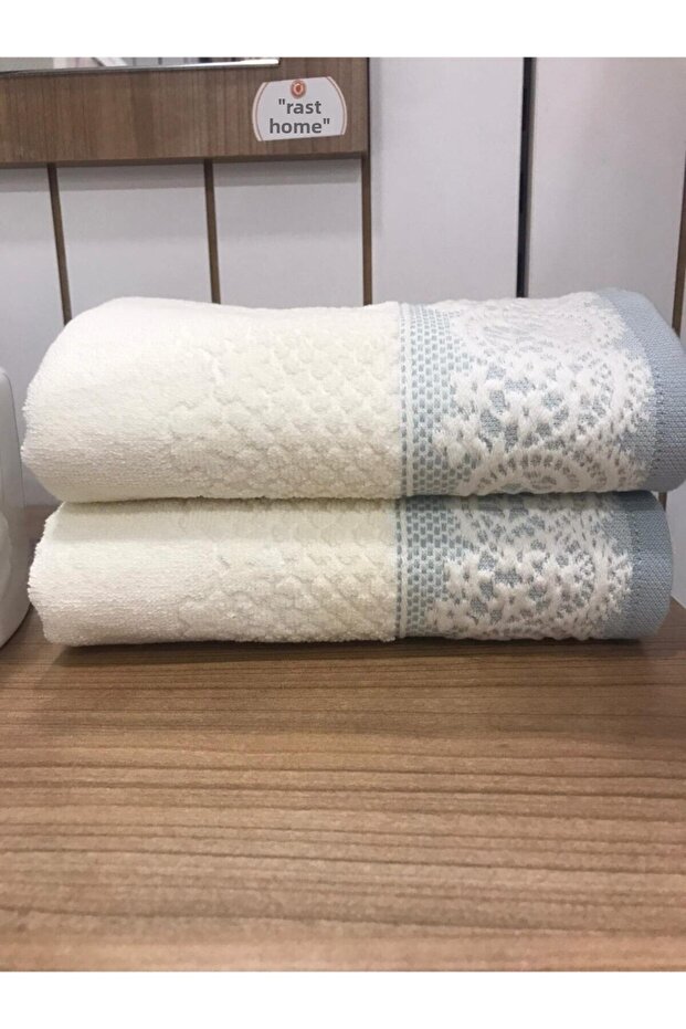 Evony Hand and Face Towel (2-Piece Mint)