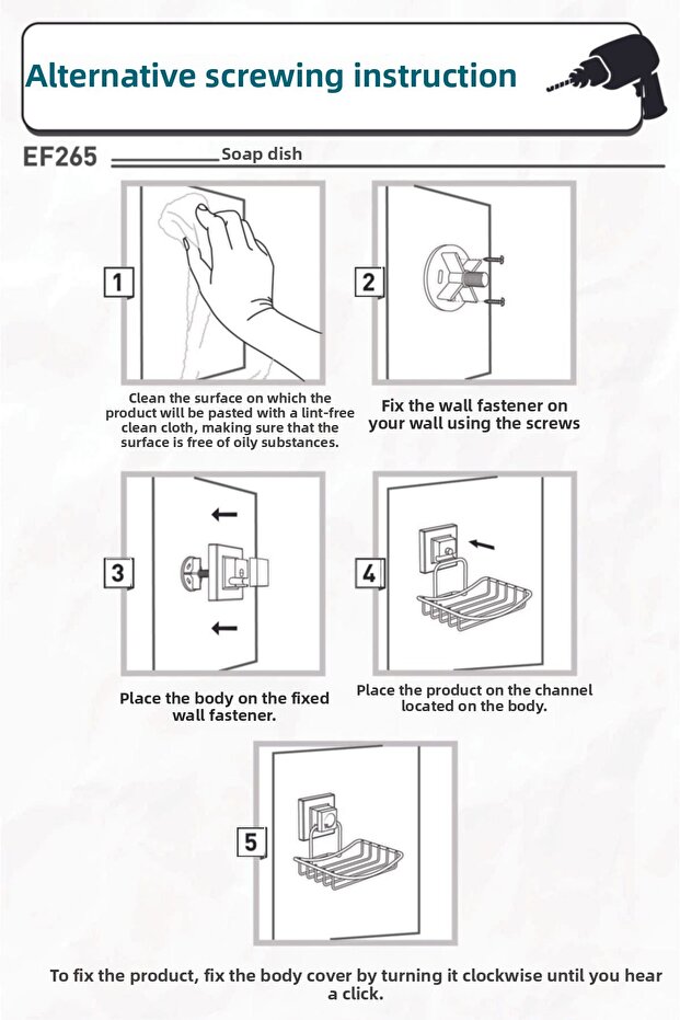 Adhesive Chrome Soap Dish Ef265 - 5