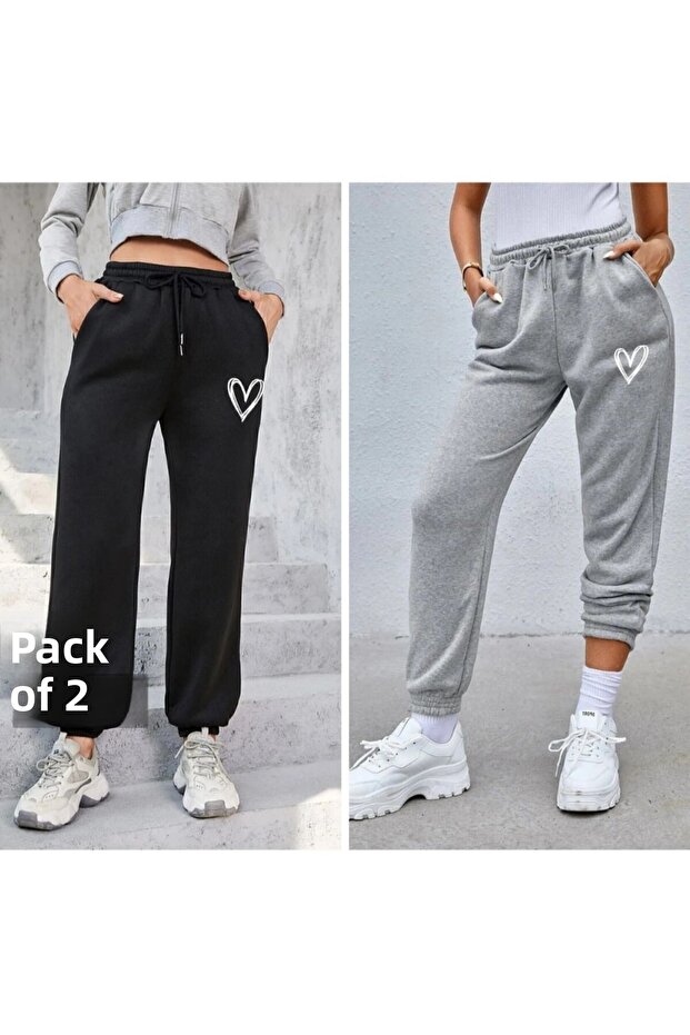 2-Piece Women's Printed Sweatpants