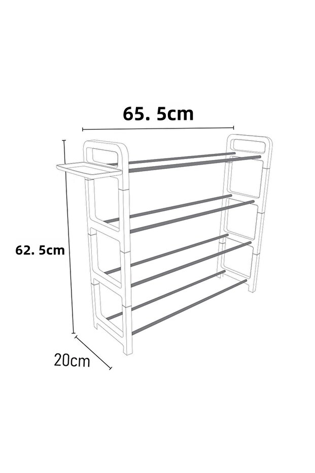 4-Tier Shoe Rack - 3