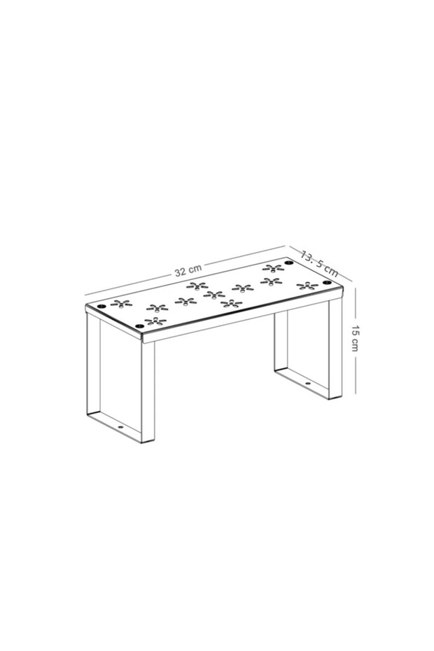 Counter Top and Cabinet Organizer Shelf