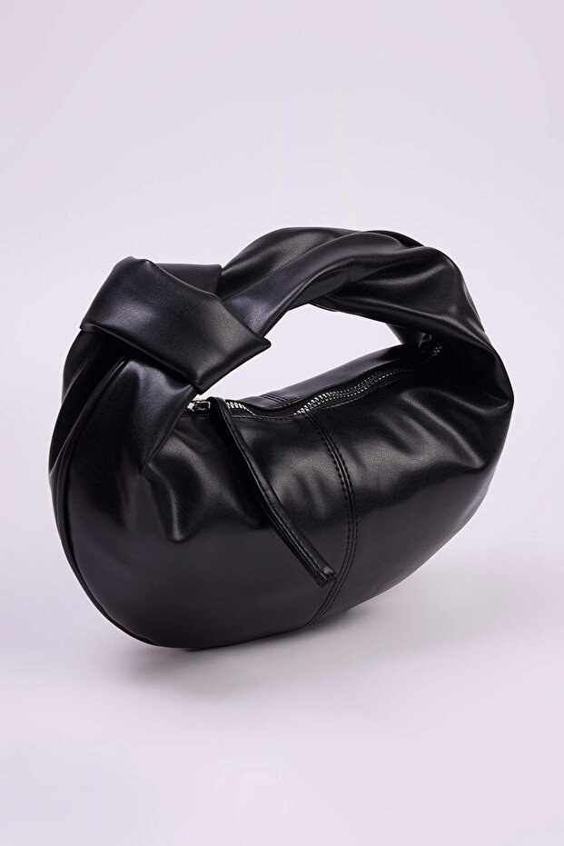 Czarna damska mini owalna torebka na ramię TAKSS25OC00068 - 2