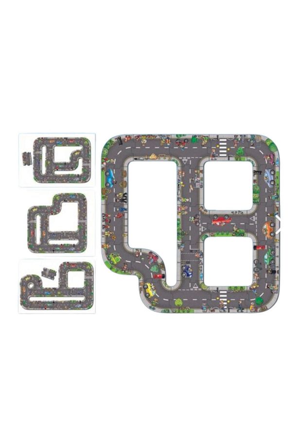 İsme Özel Oyuncak Araç Parkuru eğitici Ve Eğlenceli Yol Yapım Ahşap Oyuncak - Otoban Puzzle - 7