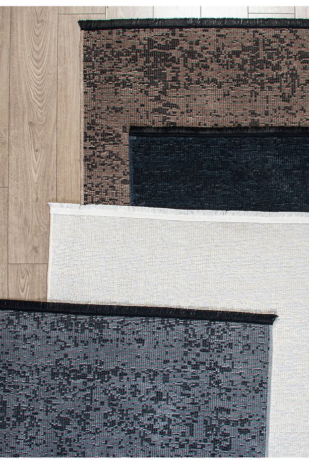 Gri Şönil Kilim Salon Oturma Çocuk Odası Hasır Sisal Yolluk Dokuma Makine Halısı Mutfak - 9