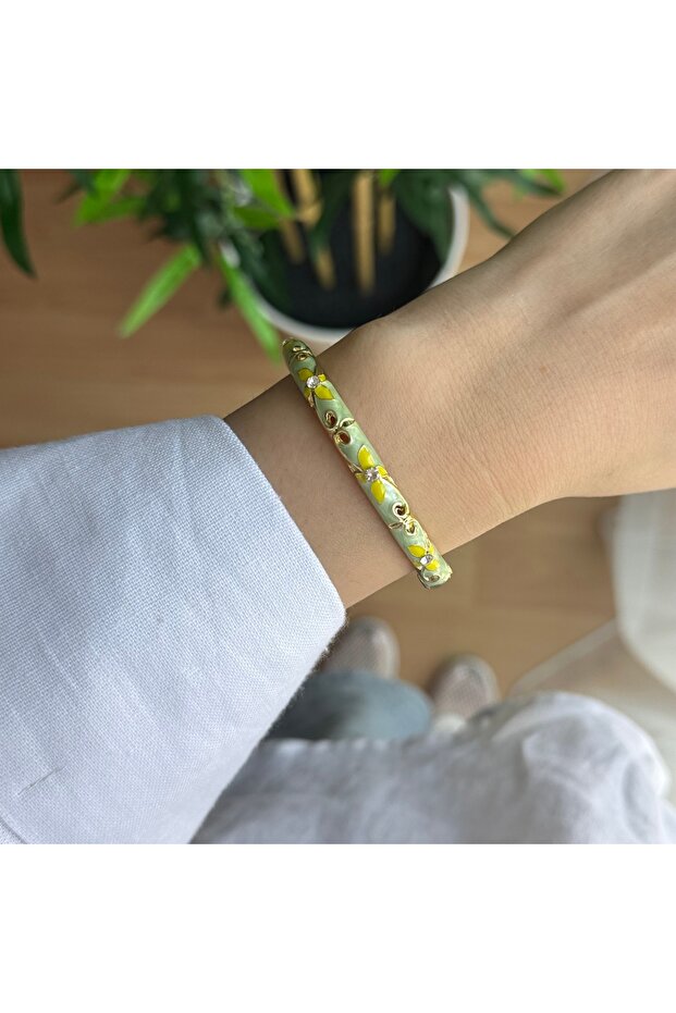 Mineli Çiçekli Bileklik - 1