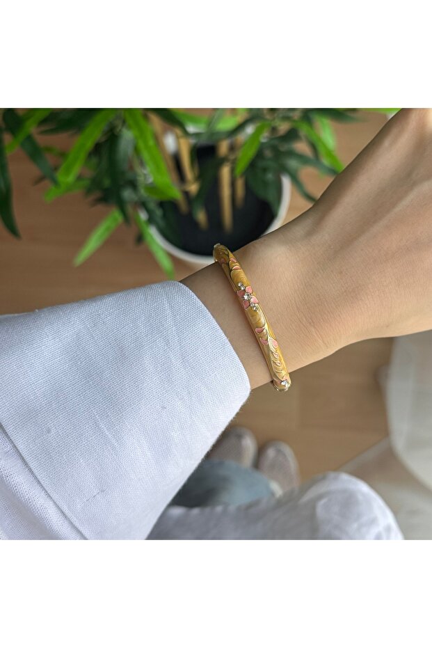 Mineli Çiçekli Bileklik - 2