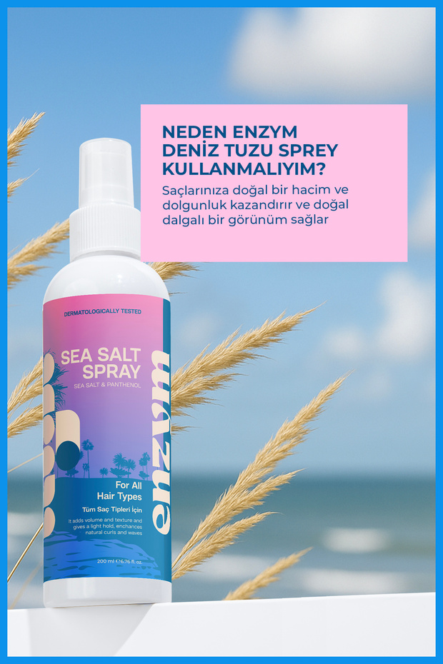 Hacim Ve Dolgunluk Veren, Saç Şekillendirici Deniz Tuzu Saç Bakım Spreyi 200 ml - 2