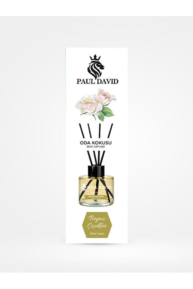 Beyaz Çiçekler Yüksek Koku Yayılımlı Dekoratif Bambu Çubuklu Oda Kokusu 145 ml - 3