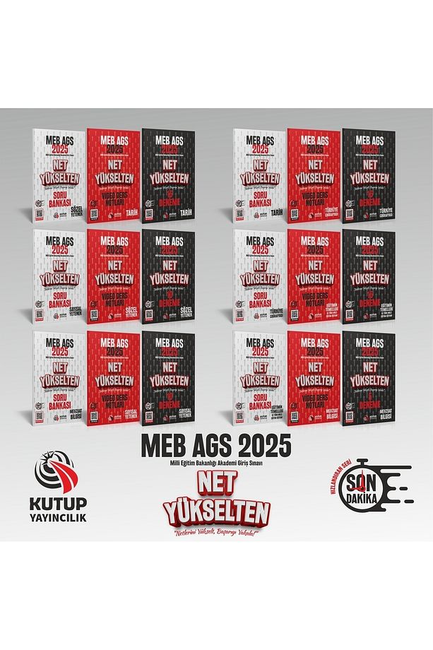 2025 Meb - Ags Net Yükselten Son Dakika Seti - Ders Notu - 1100 Soru - 70 Deneme Sınavı - 1