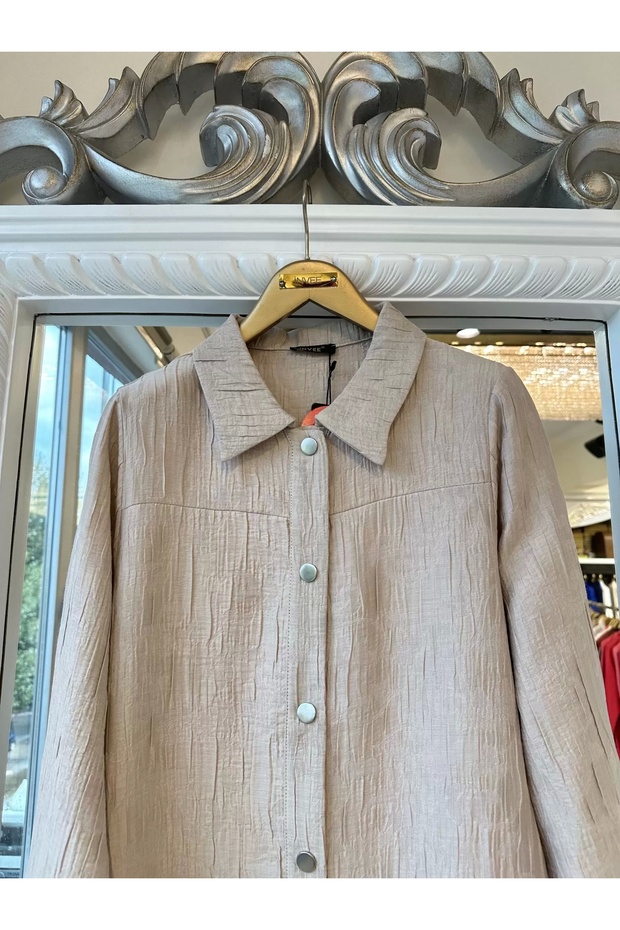 İNVEE 6981 Bej Kap - 1