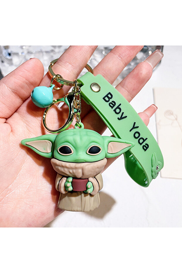 Baby Yoda Keychain Grogu Star Wars Theme Simego Cute Accessory Gift Bag Car Ornament