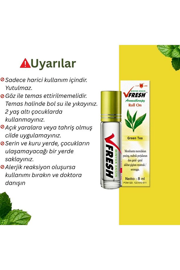 Cap Lang Yeşil Çay Aromaterapi Yağı Roll On - 5