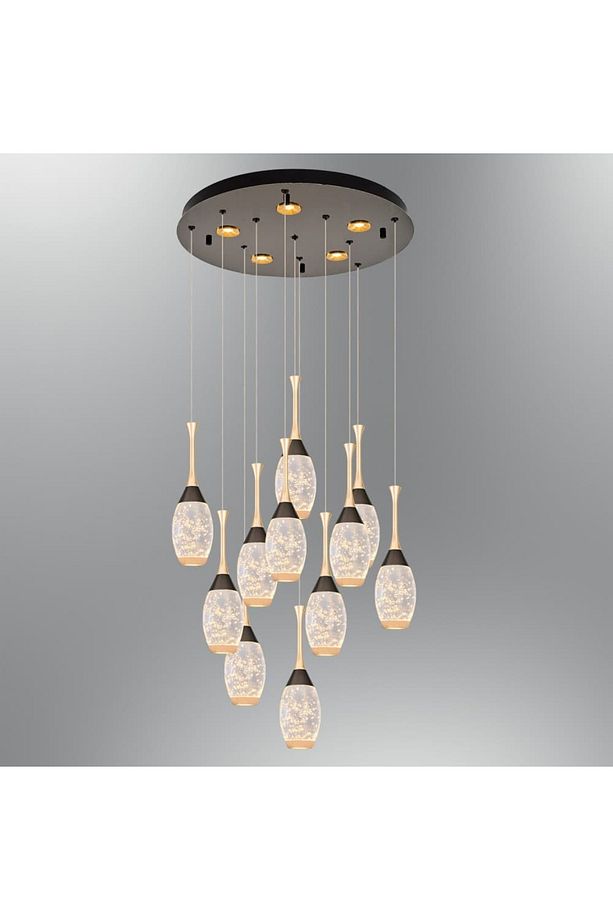 2819-11a Drop 11'li Yuvarlak Sarkıt Gold - 2