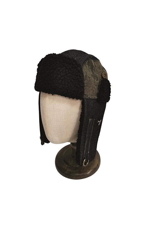 Ushanka Şapka-SİYAH - 1