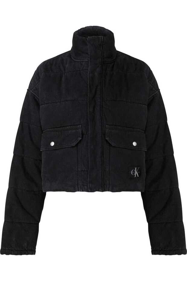 Light Denim Puffer - 1