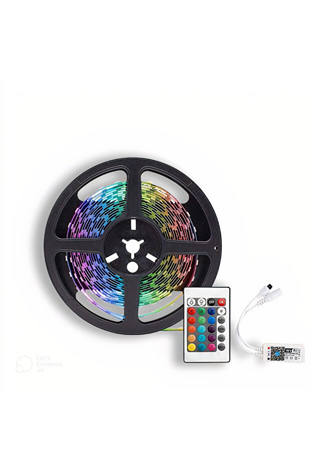 شريط إضاءة LED بطول 10 أمتار وقوة 6 واط، متوافق مع أليكسا، وجوجل، وواي فاي، وبلوتوث