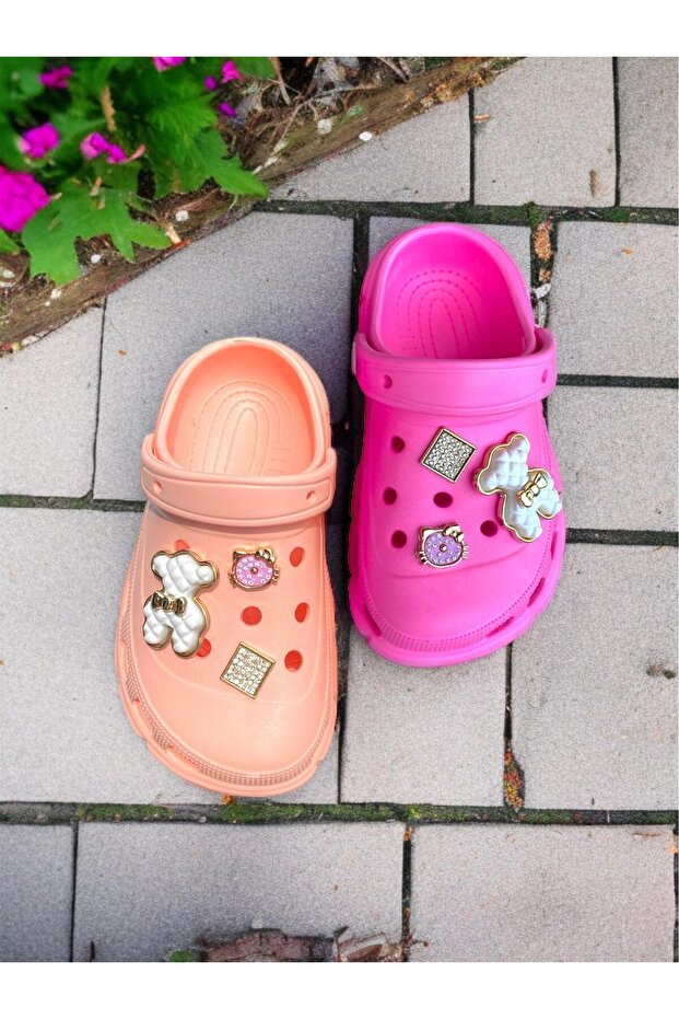 Girl's Comfortable Fit, Pool, Beach, Daily Use, Set of 2 Slippers Sandals