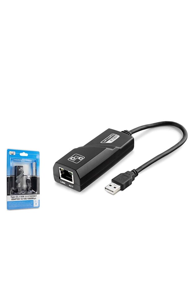 HDX5274 محول إيثرنت USB 2.0 بسرعة 10/100 ميجابت في الثانية باللون الأسود