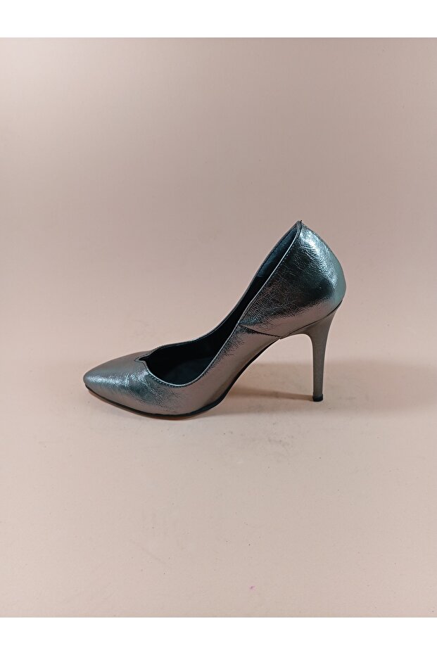 PLATİN STİLETTO BASKI PARLAK - 5