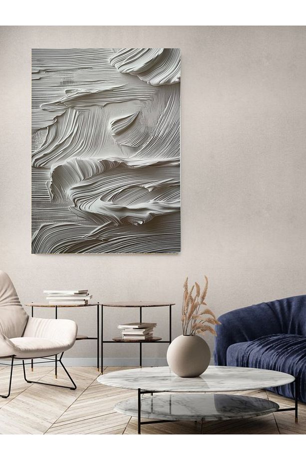 3D GÖRÜNÜML ALÇI ŞEKİLLİ TABLO - 3