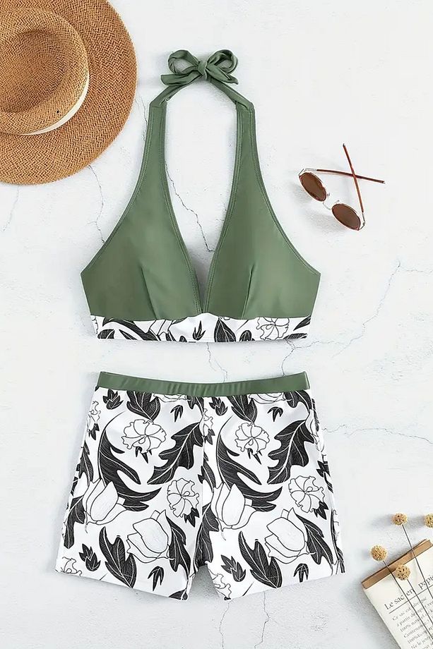 Baskılı Bikini Üstü (Çıkartılabilir Kaplı) - 3