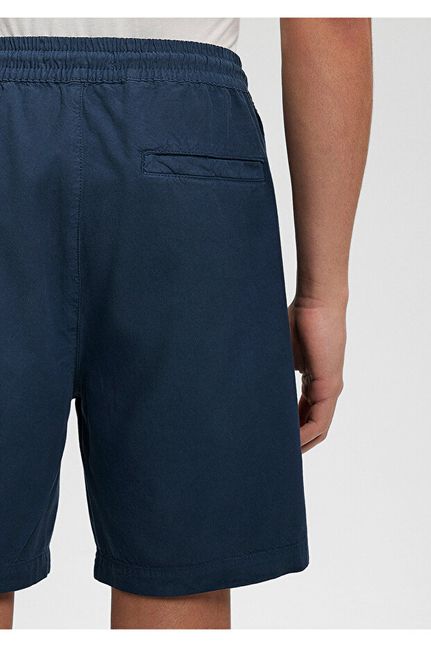 Tencel Tm Lyocell Lacivert Şort 0410010-81802 - 6