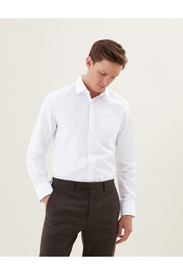 3'lü Slim Fit Gömlek Seti - 5