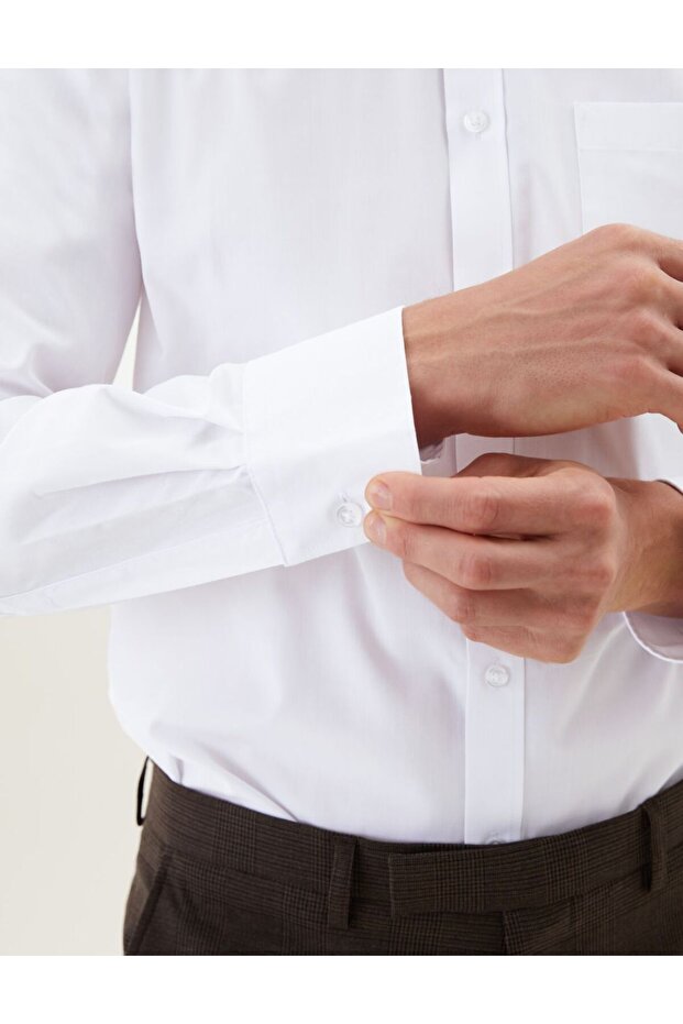 3'lü Slim Fit Gömlek Seti - 4