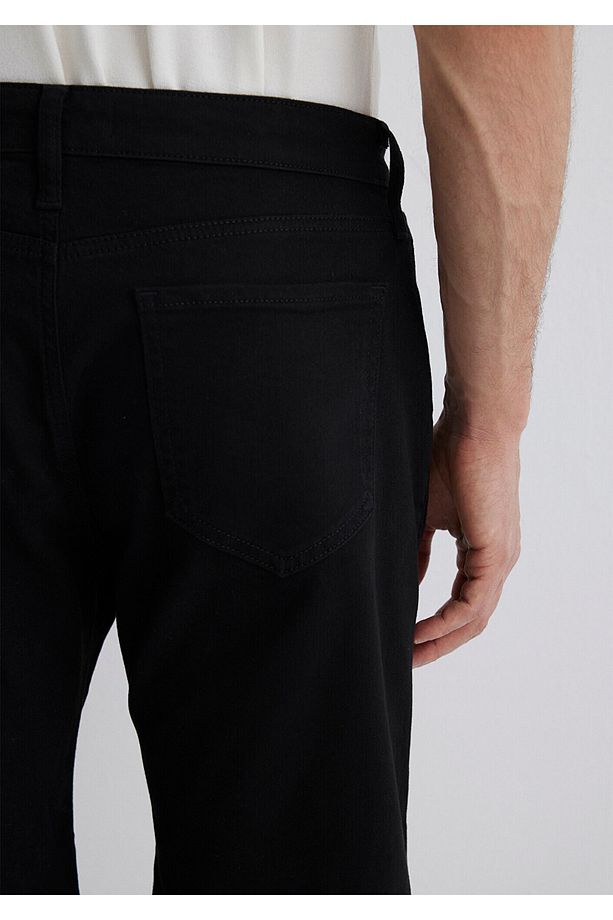 Brian Siyah Comfort Jean Şort 0418423313 - 7
