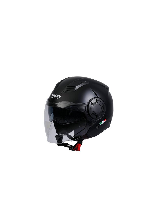 SW 766 SOLID Matt Black Yarım Kask - 2