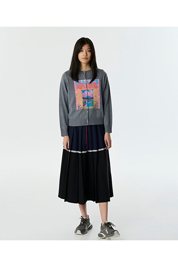 GÖRSEL BASKILI TRİKO HIRKA - 5