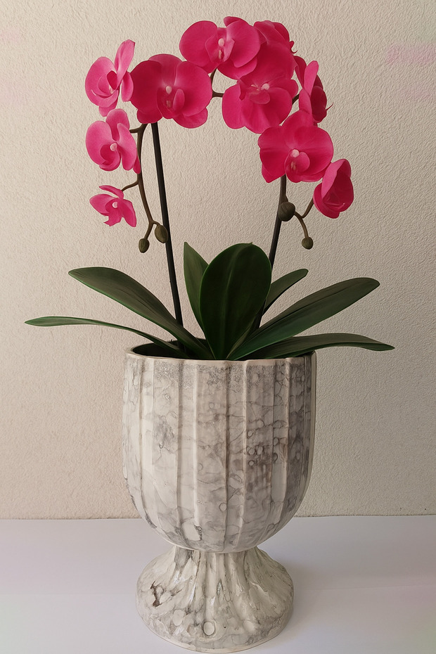 SERAMİK AYAKLI SAKSI - 1