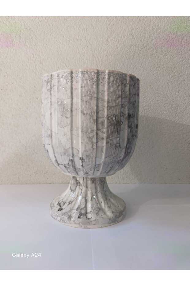 SERAMİK AYAKLI SAKSI - 4