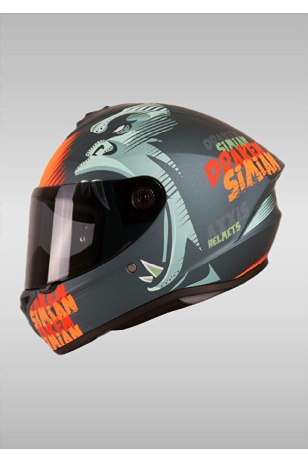 Fibba Draken S Sımıan B4 Matt Fluo Orange Kask - 1
