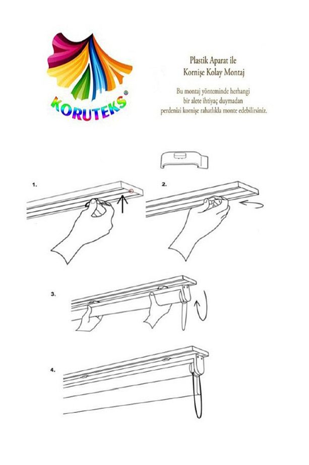 Pliseli Zebra Stor Perde Ekru Etek Dilimli Kt481 - 7