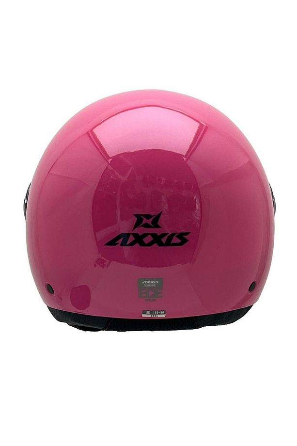 AXXİS SQUARE YARIM KASK SOLİD PARLAK PEMBE - 4