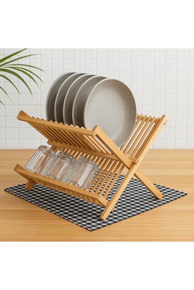 Bambu Tezgah Organizeri, Bambu Bulaşıklık - 2