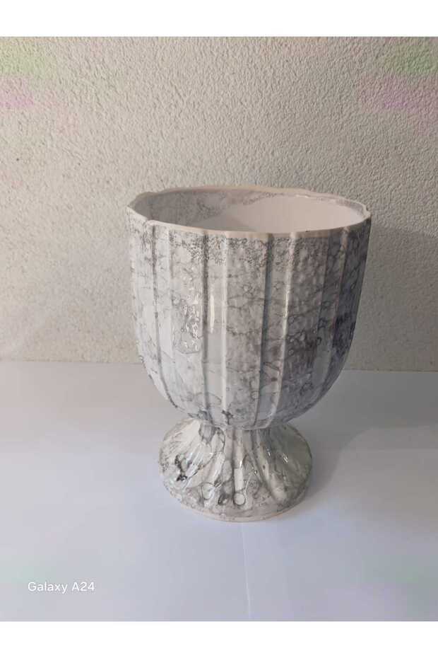 SERAMİK AYAKLI SAKSI - 2