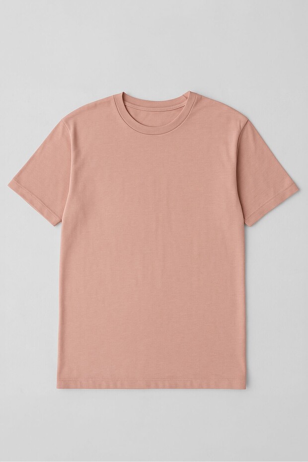 تي شيرت رجالي أساسي مصنوع من القطن بنسبة 100% - 3