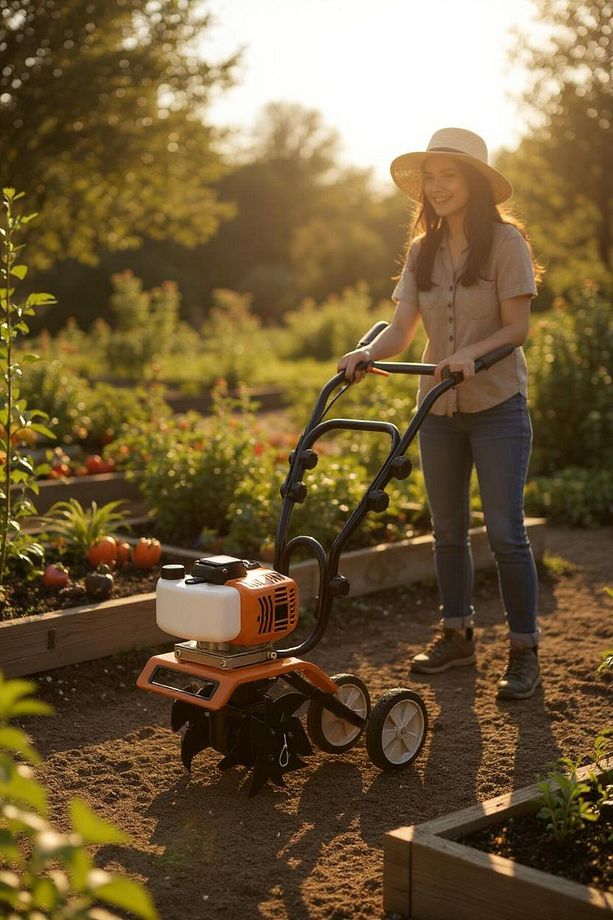 Benzinli Çapa Makinesi | 🚜 Yüksek Performanslı Motor | 🌱 Kolay Toprak Işleme | 🛠️ Dayanıklı Gövde - 4