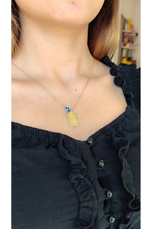 Women's Tarot Pendant Charm Necklace Stainless Steel