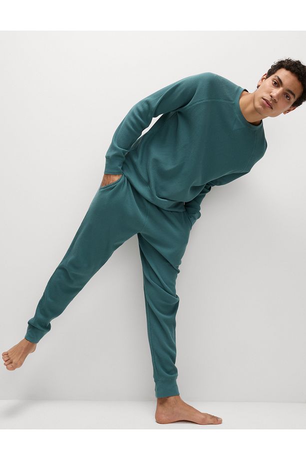 Saf Pamuklu Waffle Pijama Altı - 4