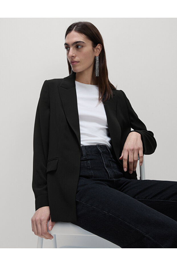 Relaxed Fit Blazer Ceket - 1