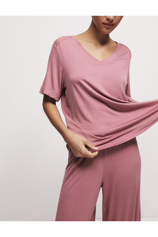 Body Soft™ Kısa Kollu Pijama Üstü - 2