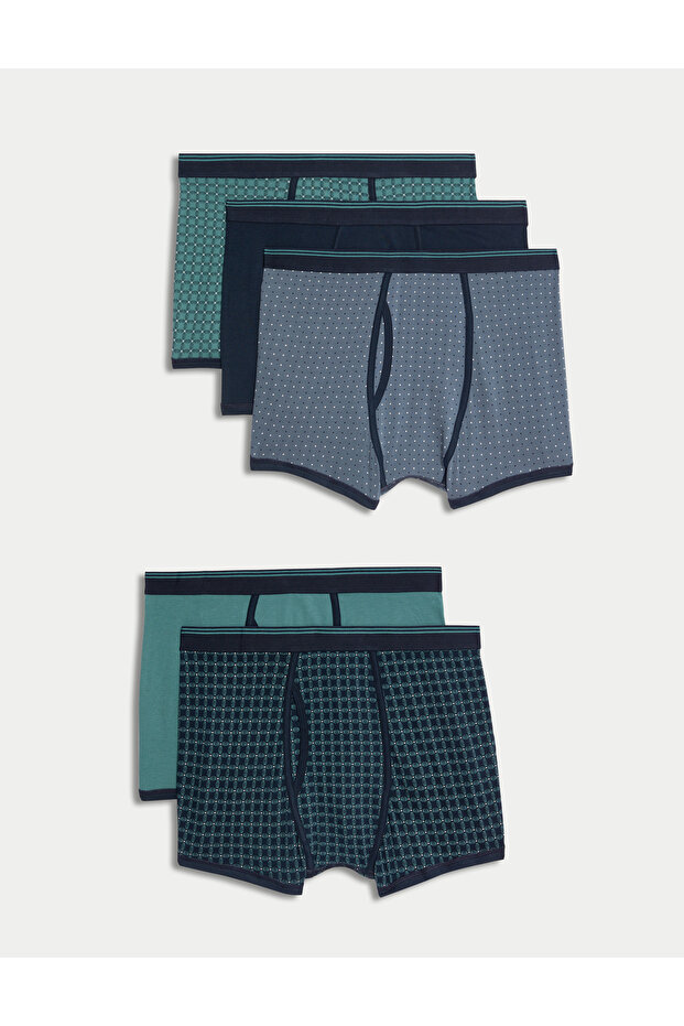5'li Cool & Fresh™ Desenli Trunk Seti - 1