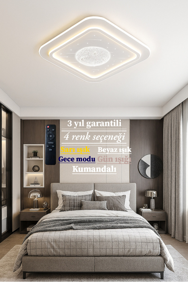 Tavana Sıfır Ledli Avize - 3
