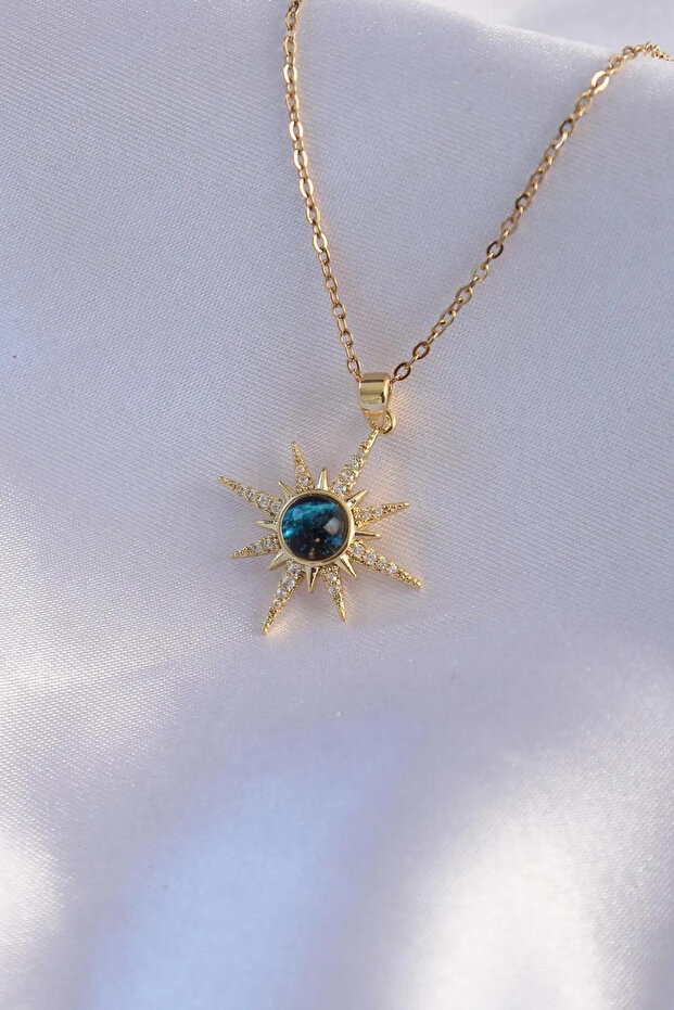 Polar Star Planet Themed Stainless Steel Necklace