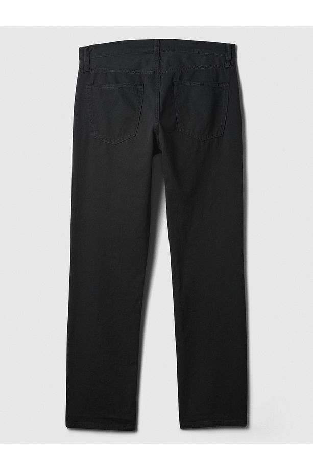 Erkek Siyah Straight Denim Jean Pantolon - 2