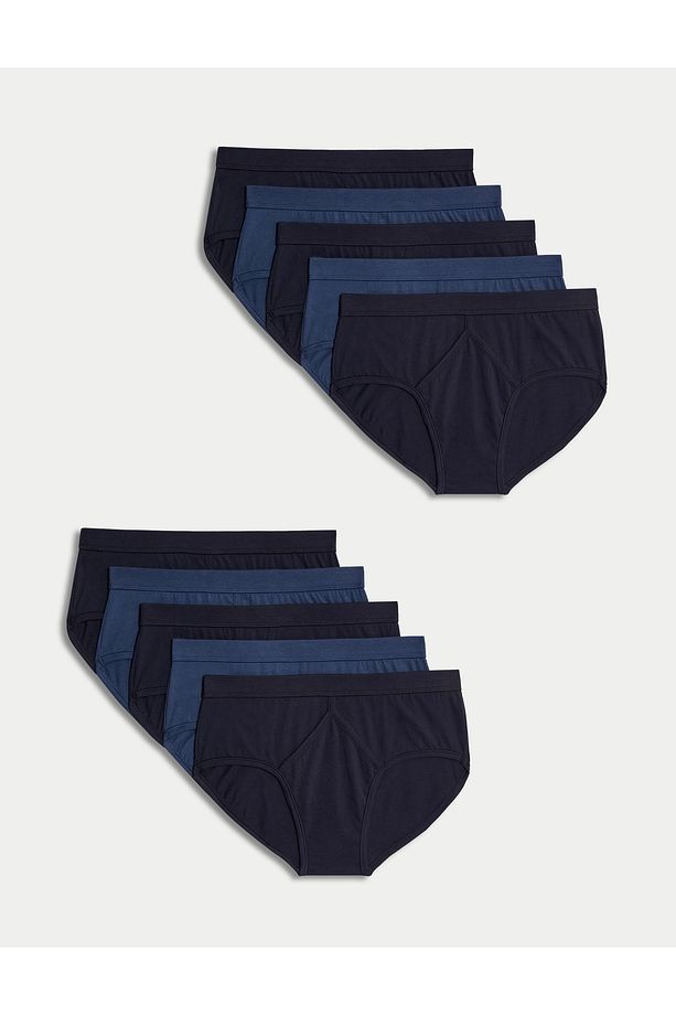 Saf Pamuklu 10'lu Brief Külot Seti - 1